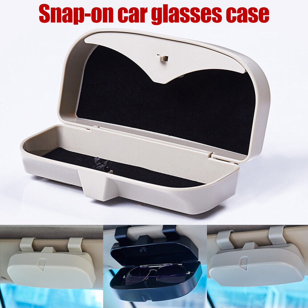 1pc Car Visor Glasses Case Sunglasses Holder Universal Eyeglasses Storage  Box