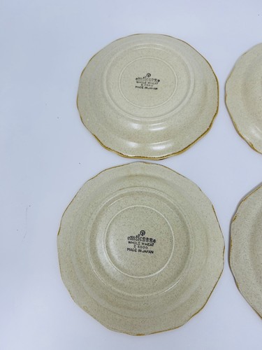 Lot Of 7 Vintage Mikassa Japan - Whole Wheat E8000 Dessert Plate saucer 7” - Picture 6 of 7