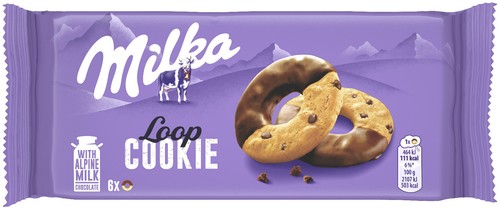 6 MILKA COOKIE LOOP Cookies with Alpine Milk Chocolate Sweets Snacks 132g 4.6oz - Picture 6 of 8