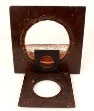 Lot of 3 Large Format Wooden Lens Boards
