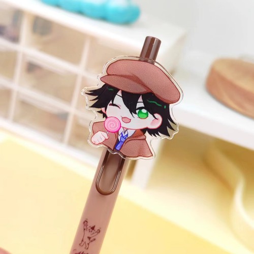 Pluma de gel neutral Bungo Stray Dogs versión Q prensa de dibujos animados colegas estudiantes - Imagen 8 de 20