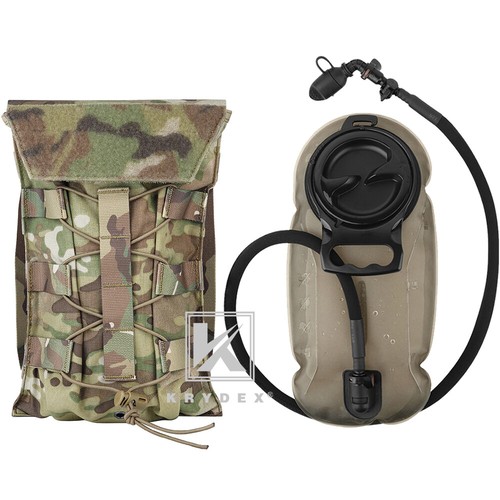 KRYDEX 1.5L Water Bladder Tactical Hydration Carrier MOLLE Pack Panel for Vest - Picture 8 of 24