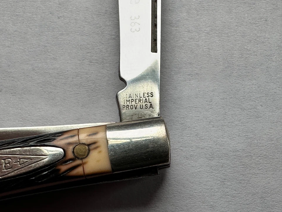 Navaja Imperial EE. UU. 3 Hojas Borde Diamante 363 Usada Pero Bonita Foto 3 de 4