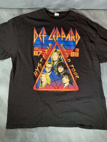 Def Leppard Shirt Adult 2XL Reprint 1987 1988 Hys… - image 1