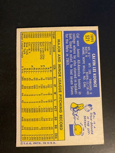 1970 Topps Baseball Cards (361 - 720) - Pick The Cards to Complete Your Set - Picture 270 of 500