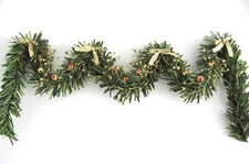 dollhouse doll house miniature GREEN CHRISTMAS GARLAND WREATH ADJUSTABLE