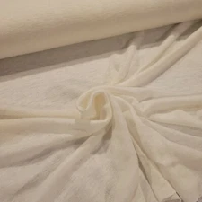 White Linen Knit - Slubbed, Soft, Drapey!! Perfect for Light Summer Garb