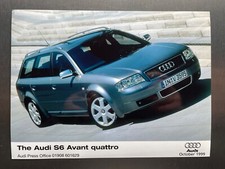 Original Audi S6 Avant Quattro Press Photo 1999