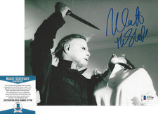NICK CASTLE SIGNED HALLOWEEN THE SHAPE 8x10 MOVIE PHOTO C PROOF BECKETT COA BAS