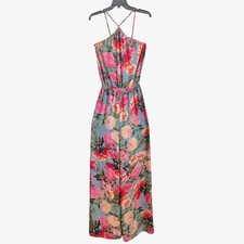 Show Me Your MuMu NWOT Womens Jennifer Jumpsuit Floral Sz S Halter Neck Wide Leg