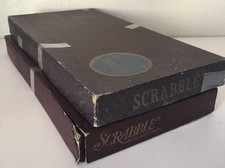 Vintage 1953 Scrabble Board Game Selchow & Righter Original Tiles Lot Of 2