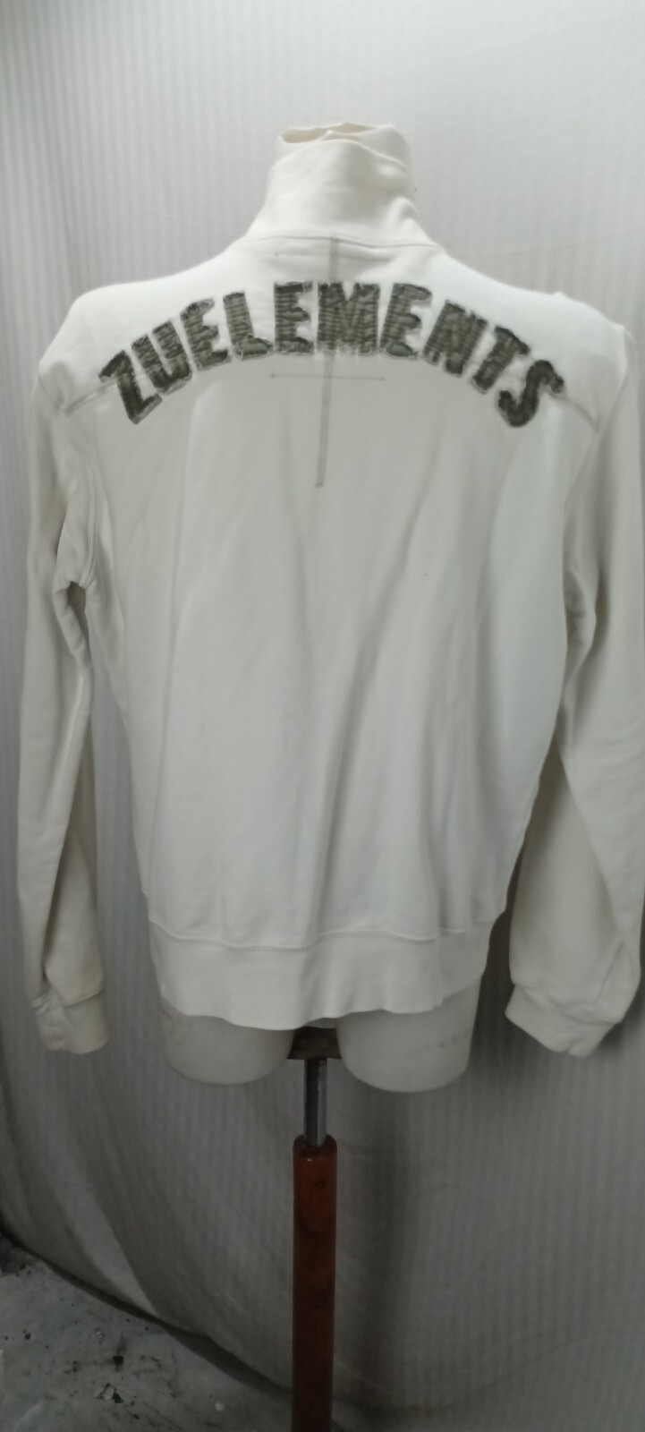 item e1201 zu elements white cotton sweatshirt si… - image 9