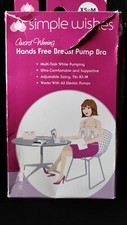 Simple Wishes Hands Free Adjustable Electric Breast Pump Bustier Bra Fits XS-M