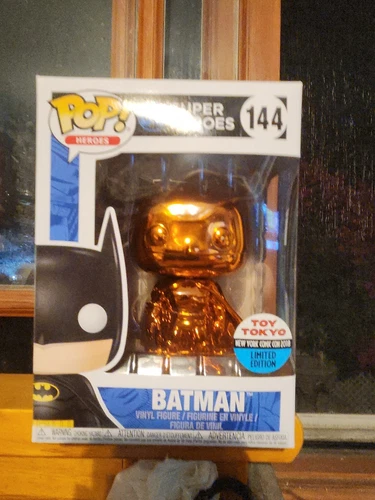 orange Chrome Toy Tokyo New York Comic Con 2018 limited edition Batman Funko Pop