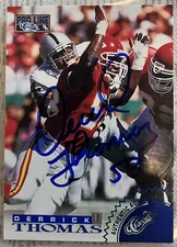 1996 Classic Pro Line Derrick Thomas Autograph Autograph AUTO Chiefs HOFer