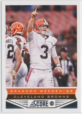 2013 Panini Score Football Brandon Weeden #47 Cleveland Browns