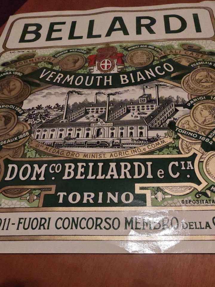 DOMENICO BELLARDI - VERMOUTH BIANCO  TORINO - Immagine 2 di 3