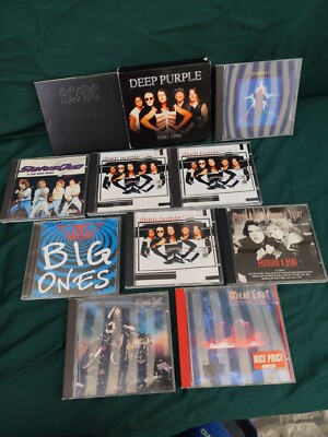 10 CD,Heard Rock,Deep Purple,AC DC,Meat Load, Status Quo,Enigma