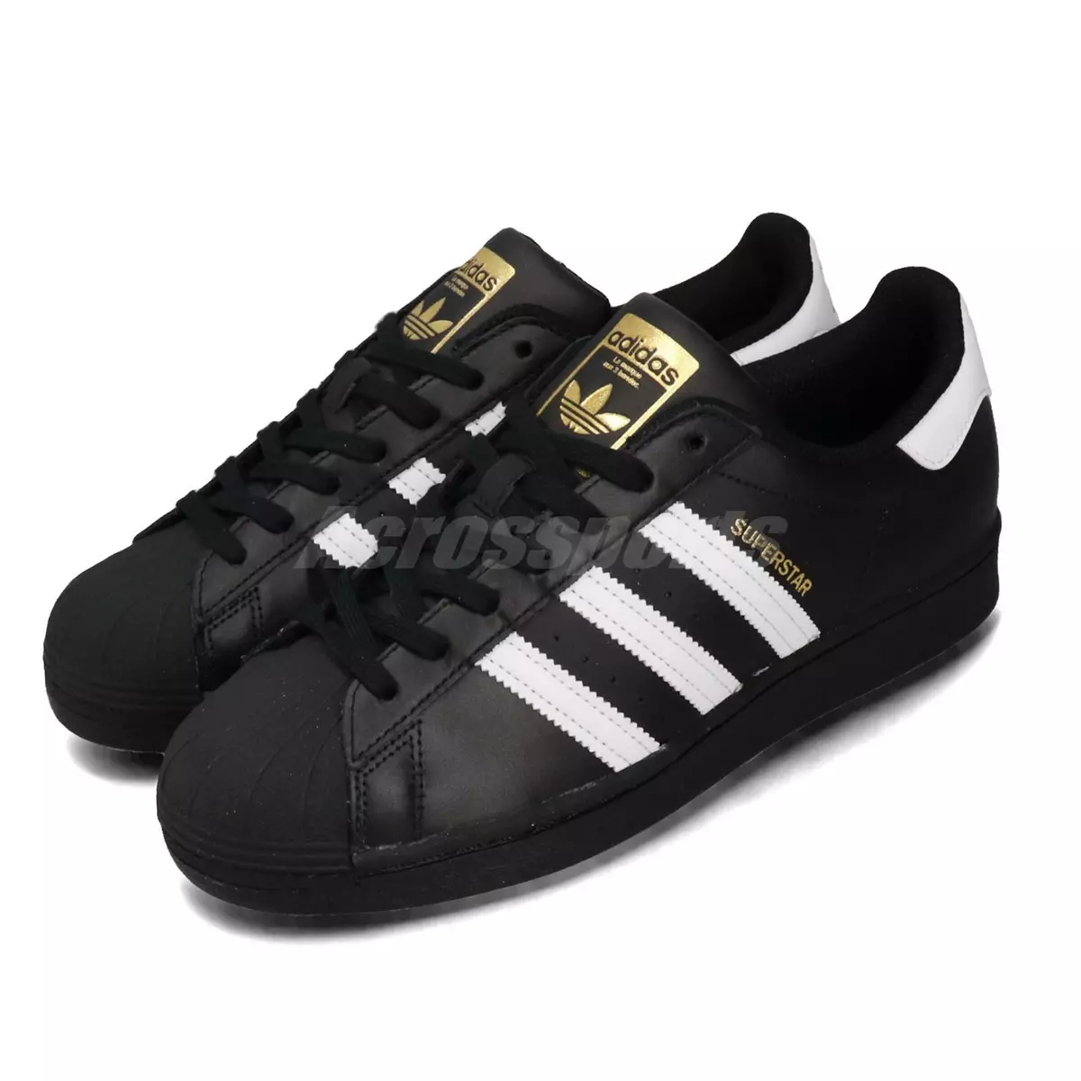 adidas superstar black and gold