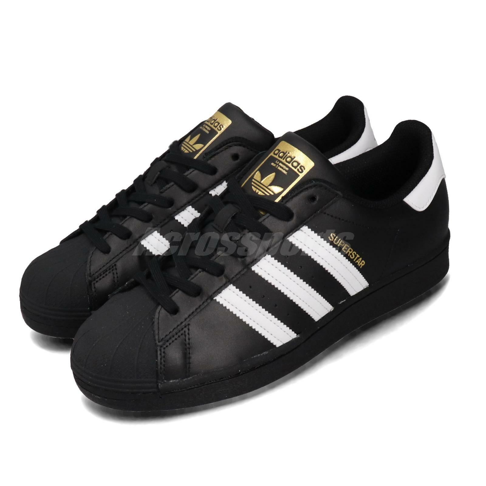 adidas Originals Superstar Black White Gold Men Women Unisex Classic EG4959 | eBay