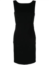 Prada Scoop Back Sleeveless Dress Black Womens IT 40