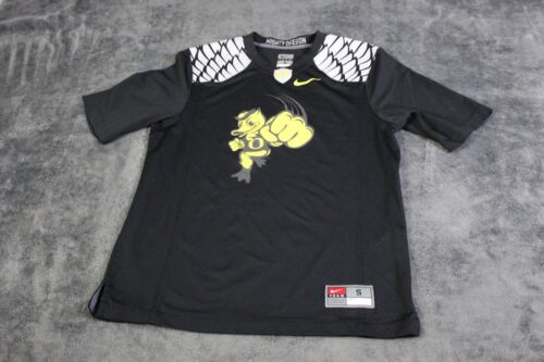 Oregon Ducks Jersey Mens Small Black Football Nike Mighty Oregon Fighting Ducks - Picture 1 of 17
