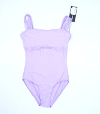 Wear Moi Erine Ballet Dance Leotard Lilac Purple Tank Scalloped Trim Womens M