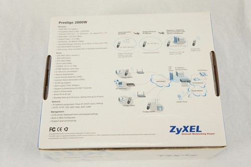 ZyXel Prestige 2000W VoIP Wi-Fi 2.4 GHz Cordless Phone - 第 2/5 張圖片