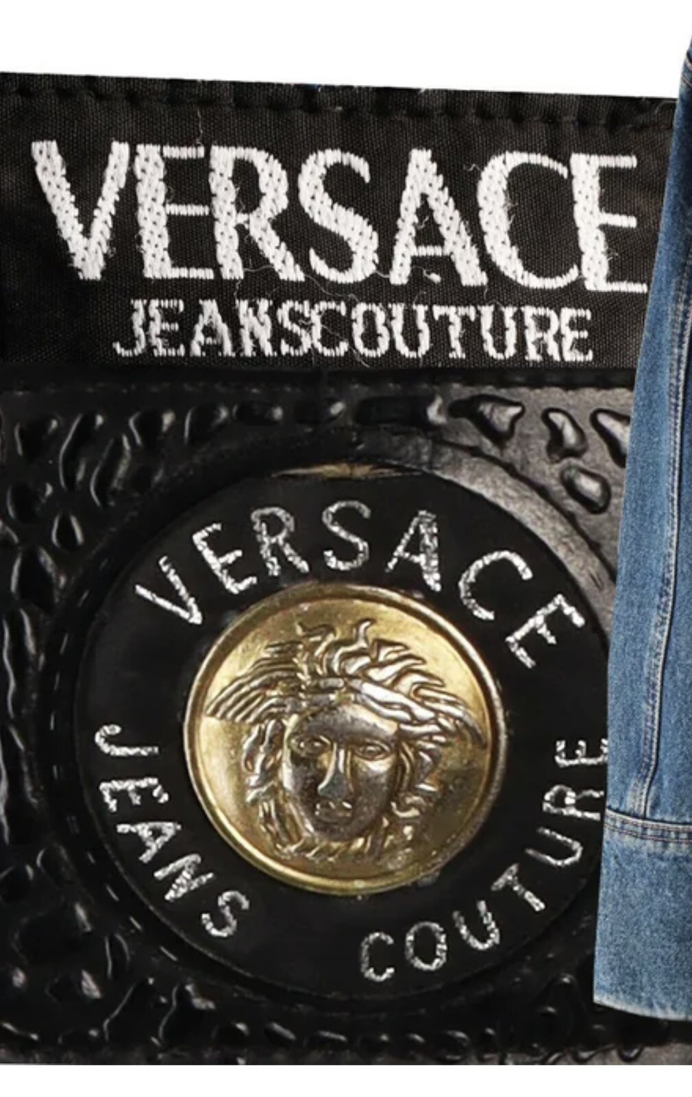 LUXURY “VERSACE “ JEANS COUTURE Denim Jacket Coat Si… Gem