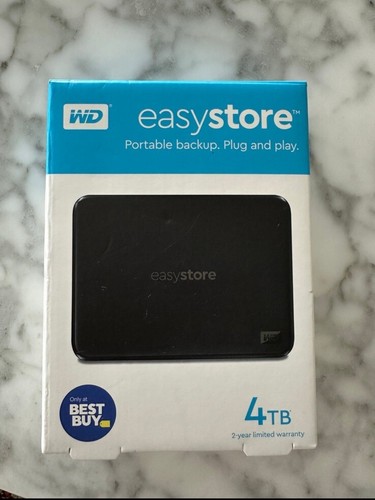 WESTERN DIGITAL EASYSTORE 4TB USB HARD DRIVE