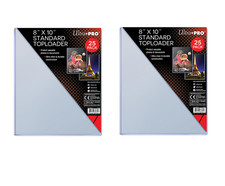 50 Count Ultra Pro 8" x 10" STANDARD Toploader Smaller Snug Fit for 8x10 Photos