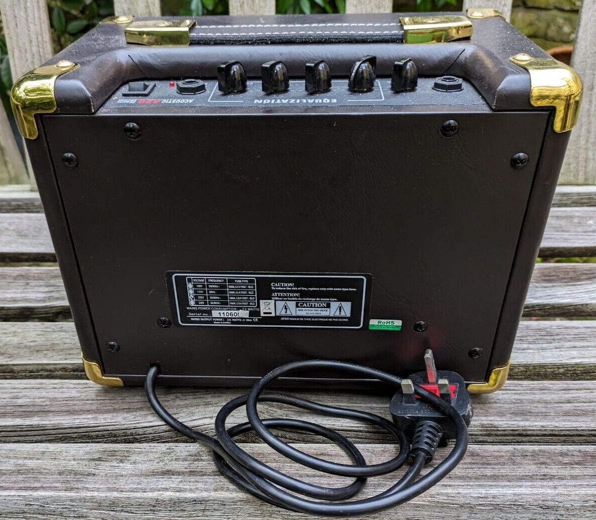 J FISHER ACOUSTIC A20 20 WATT CLASSICAL / ACOUSTIC GUITAR AMPLIFIER