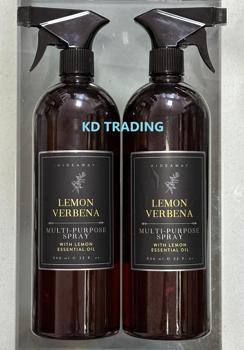 2-Pk) HIDEAWAY ~ LEMON VERBENA Home Kitchen Cleaner Odor Refresher