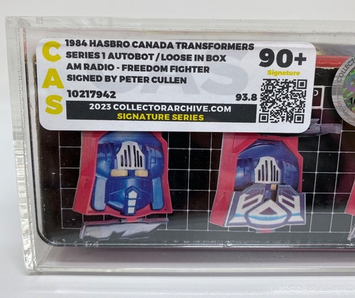 1984 Transformers G1 AM RADIO signiert Peter Cullen CAS Signature Series lose 90+ - Bild 17 von 20