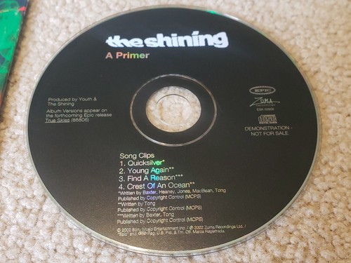 Rare! The Shining A Primer 4 Cut Song Demonstration Promo CD Sony 2002 UK Tested - Picture 3 of 5