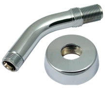 Mobile Home/RV Shower Arm & Flange Chrome Plated 1/2" Threads
