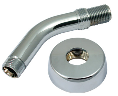 Mobile Home/RV Shower Arm & Flange Chrome Plated 1/2'' Threads