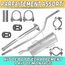 Kit de pot d’échappement Silencieux pour Peugeot 206+ PLUS 1.1 1.4 Hayon