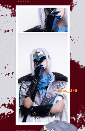 Genshin Impact The Doctor Dottore FRP Face Mask Halloween Cosplay Props Mask - Picture 13 of 24