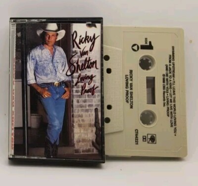 Ricky Van Shelton - Loving Proof Cassette, Pre-owned, Very Good Condition, 1988