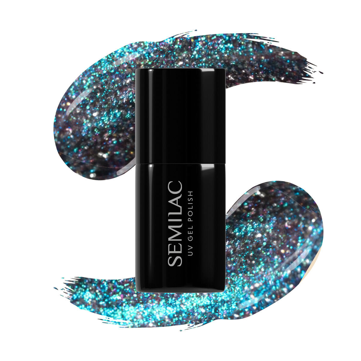 828 Semilac Grey Holo UV Gel Polish 7ml