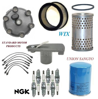 Tune Up Kit Filters Cap Plugs Wire For DODGE B100 VAN L6 3.2L; Cartridge Type 71