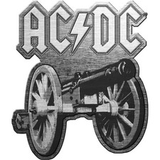Image of AC/DC Metal Pin Badge: FOR THOSE ABOUT TO ROCK acdc Official Merch fan gift £pbd