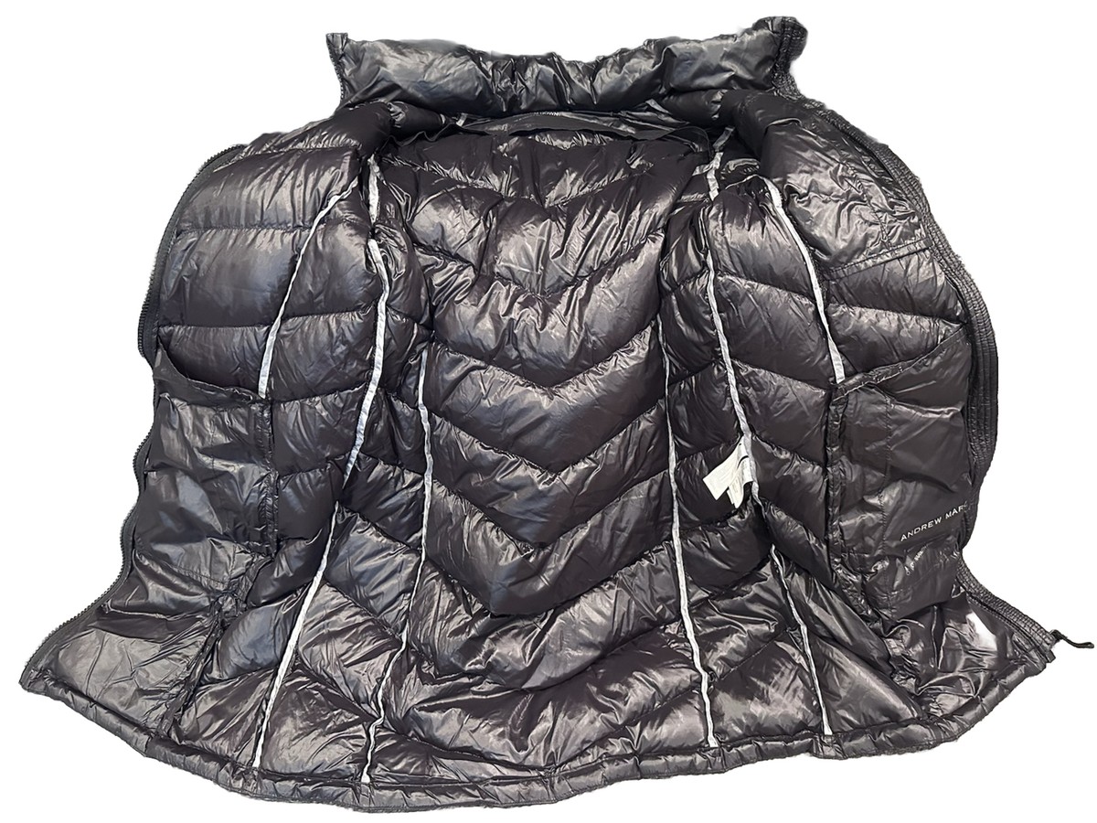 Andrew Marc, Packable Lightweight Premium Down Jacket- Black Andrew Marc, Packable Lightweight Premium Down Jacket- Black