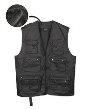 MILTEC - JAGD-U.ANGLERWESTE schwarz - Trekking Weste - Arbeitsweste - XXL