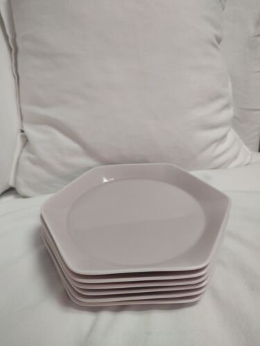 IKEA Hexagon Plate Formidable Lunch Salad Ballet Pink 9.5 inch (Qty 6) - Picture 2 of 4