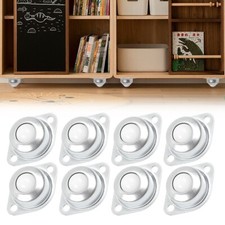 8X Kugelrollen Möbelrollen mit Transportlager Flache Kugelrolle