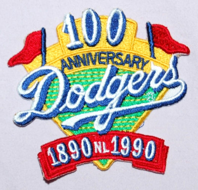 Los Angeles Dodgers 100th Anniversary Embroidered Patch - MLB