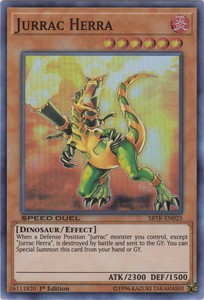 Jurrac Herra - SBTK-EN025 - Super Rare - 1st Edition x3 - Near Mint