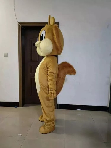 Cartoon Eichhörnchen Maskottchen Kostüm Cosplay Party Kleid Kleidung Halloween Erwachsene - Bild 3 von 4